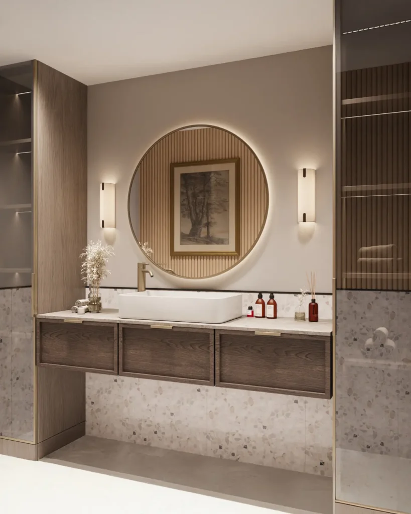 Projelerimiz Hukuk ve Avukatlık Bürosu Komple Tadilat Dekorasyon ve İç Mimarlık Tuvalet Banyo Render 3D çizim