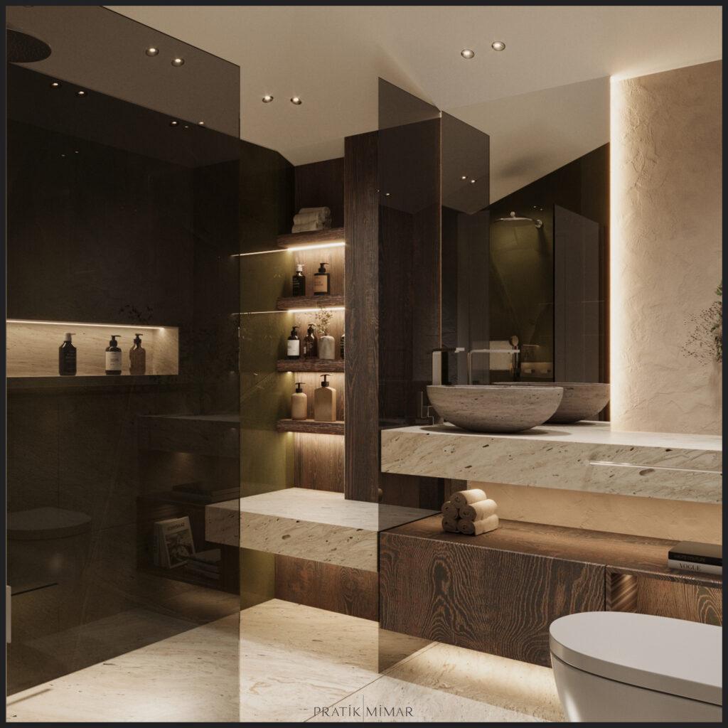 Projelerimiz Kemerburgaz Tripleks Villa 3 Banyo & 3 Stil Dönüşüm Projesi görsel 2